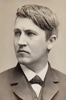 Image 54Thomas Edison invented the carbon microphone which produced a strong telephone signal. (from History of the telephone)