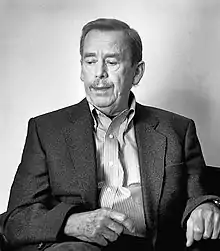 Image 38Václav Havel, playwright, dissident and president from 1989 to 2003 (from History of the Czech lands)