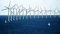 Image 42Offshore wind turbines near Copenhagen, Denmark. (from Wind farm)