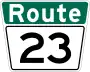Route 23 marker