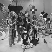 Image 77Example of glam rock costume worn by Roy Wood and Wizzard, early 1970s. (from 1970s in fashion)