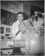 Image 5Aircraft engine at Naval Training School in the Bronx (from History of New York City (1898–1945))