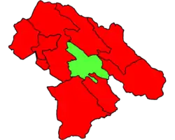 Location of Charam County in Kohgiluyeh and Boyer-Ahmad province