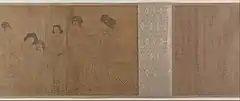 In the Palace (宫中图 Gongzhongtu), 12th century copy, section one.