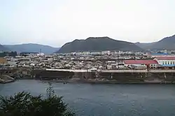 Downtown Hyesan in September 2013