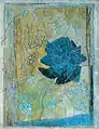 Rose Gardeen with a Yellow Background, 1975–76, Oil on canvas, 56.5 x 60 cm.