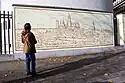 One of the city's murals.