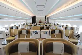 Image 31The business class cabin on an A350 (from Wide-body aircraft)