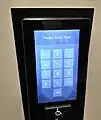 Destination dispatch panel for the 1021 O Street elevators