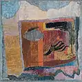 Artificial Flower with "Flypaper” II, 1978, Oil on wooden board, 61 x 61 cm.
