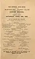 Inside cover of the 1930 AJC St Leger racebook showing raceday officials