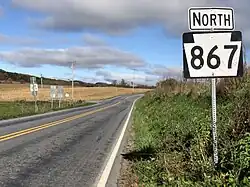 PA 867 in Bloomfield Township