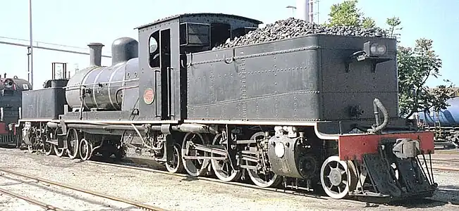 No. 2166 with curved cut-out cab sides, Voorbaai, 4 September 1997