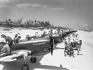 Image 73No. 80 Squadron aircraft at Noemfoor in November 1944 (from Military history of Australia during World War II)