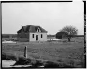 Post rock fencing near Liebenthal.