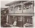 Image 3A Mandarin's House in Peking, China with Mr. Yang and family members on the balcony, circa 1860