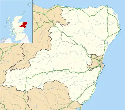 Dunnideer stone circle is located in Aberdeenshire