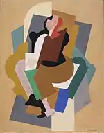 Albert Gleizes, 1920, Figure, gouache on canvas, 91.4 x 76.2 cm, Los Angeles County Museum of Art