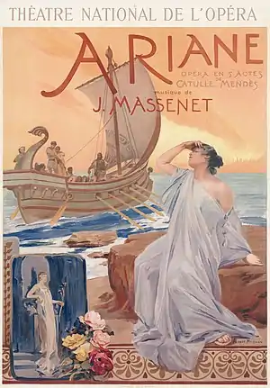 Image 30Ariane  poster, by Albert Maignan (restored by Adam Cuerden) (from Wikipedia:Featured pictures/Culture, entertainment, and lifestyle/Theatre)