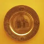 A silver plate displayed at the American Museum of Natural History