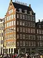 Image 40Former Incasso Bank building known as De Bisschop, designed by Jan Gratama and built in 1934 at the corner of Dam Square and Damrak in Amsterdam (from AMRO Bank)