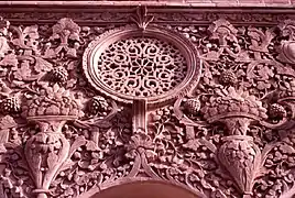 Stucco reliefs from Borujerdi-ha House, Kashan.