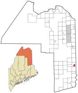 Location of Houlton, Maine