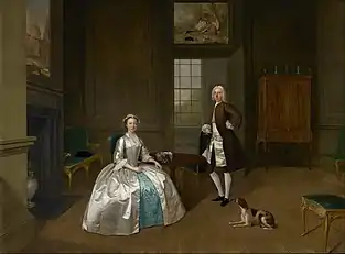 Arthur Devis  Mr and Mrs Atherton  c. 1743