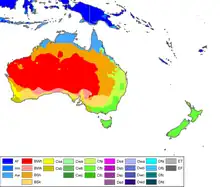 Image 31Australia-Oceania Köppen Map (from Australian snake habitats)