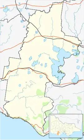 Darlington is located in Corangamite Shire