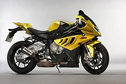 Image 10BMW S1000RRPhotograph credit: Stefan KrauseThe BMW S1000RR is a sport bike made by BMW Motorrad. It was introduced in 2008, initially for competition in the 2009 Superbike World Championship, and has been in commercial production since then. Powered by a 999 cc (61.0 cu in) four-cylinder engine, redlined at 14,200 rpm, it delivers 133.6 kW (179.2 hp; 181.6 PS) to the rear wheel, making it the most powerful motorcycle in the class. Rubén Xaus and Troy Corser rode the bike for its inaugural Superbike World Championship in 2009, gaining highest finishes of fifth and seventh respectively, but it achieved greater success in the 2010 FIM Superstock 1000 championship season, with rider Ayrton Badovini winning every single race but one on the S1000RR.More selected pictures