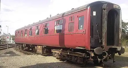 Prototype Mk2 13252 at the Mid-Norfolk Railway in April 2009