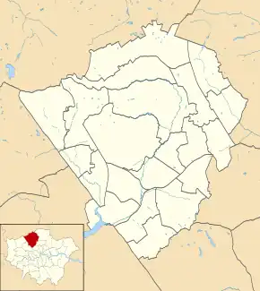 Friern Barnet Town Hall is located in London Borough of Barnet