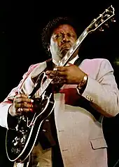 Image 29B.B. King in Rome, 1984 (from List of blues musicians)