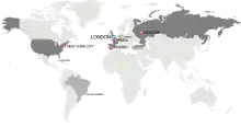 Bidding cities for the 2012 Summer Olympics.