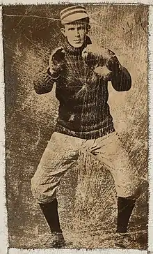 Boston Americans catcher Lou Criger, 1901. Michael T. "Nuf Ced" McGreevy Collection, Boston Public Library