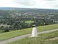 Image 14The town of Dorking and its section of the Vale of Holmesdale from Box Hill in the North Downs, with more heavily wooded Greensand Hills beyond.  These sets of hills make up the Surrey Hills AONB. (from Portal:Surrey/Selected pictures)
