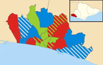 2019 results map