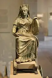 Cybele holding a tympanum in her left hand