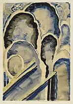 Georgia O'Keeffe, Blue 1, watercolor and graphite  on  paper, c. 1916.