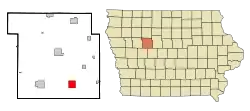 Location of Lohrville, Iowa