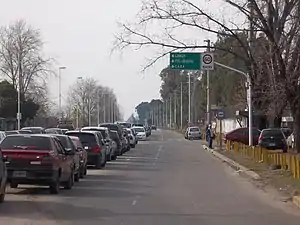 Ribera Sur Road in Villa Fiorito.