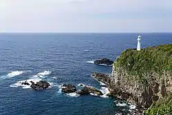 Cape Ashizuri Lighthouse [ja] above the cape