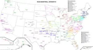 Image 22A map of all NCAA Division II basketball teams (from College basketball)
