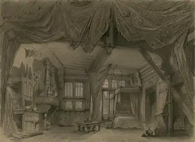 Image 85Set design for Act 3 of La Esmeralda, by Charles-Antoine Cambon (restored by Adam Cuerden) (from Wikipedia:Featured pictures/Culture, entertainment, and lifestyle/Theatre)