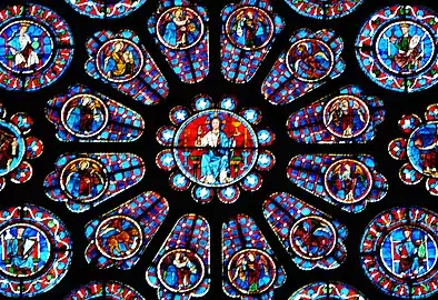 Detail of the south rose window, Chartres