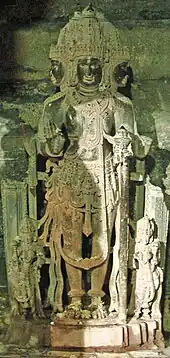 The famous Chaturmukha Brahma image at Jain Temple, Lakkundi, 11th century CE