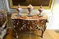 Chest of drawers by Charles Cressent, Paris, c. 1730, with Sèvres porcelain - Waddesdon Manor - Buckinghamshire, England