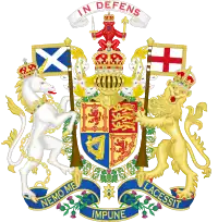 Scottish coat of arms as King of the United Kingdom