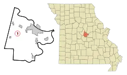 Location of Lohman, Missouri